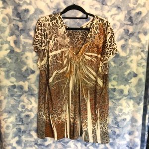 Unity Tunic, Brown & Orange